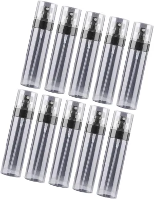 Finemist Spray Bottle Clear Plastic Spray Bottles 3.4oz/100ml 10Pack Makeup Setting Sprayer Empty Cosmetic Refillable Travel