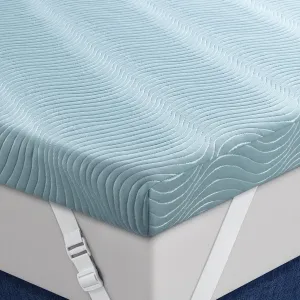 Firm Mattress Topper Queen Size,4 Inch Extra Firm Memory Foam Bed Toppers for Back Pain Relief, Cooling Mattress Pad for Back Sleepers & Spinal Alignment, CertiPUR-US Certified
