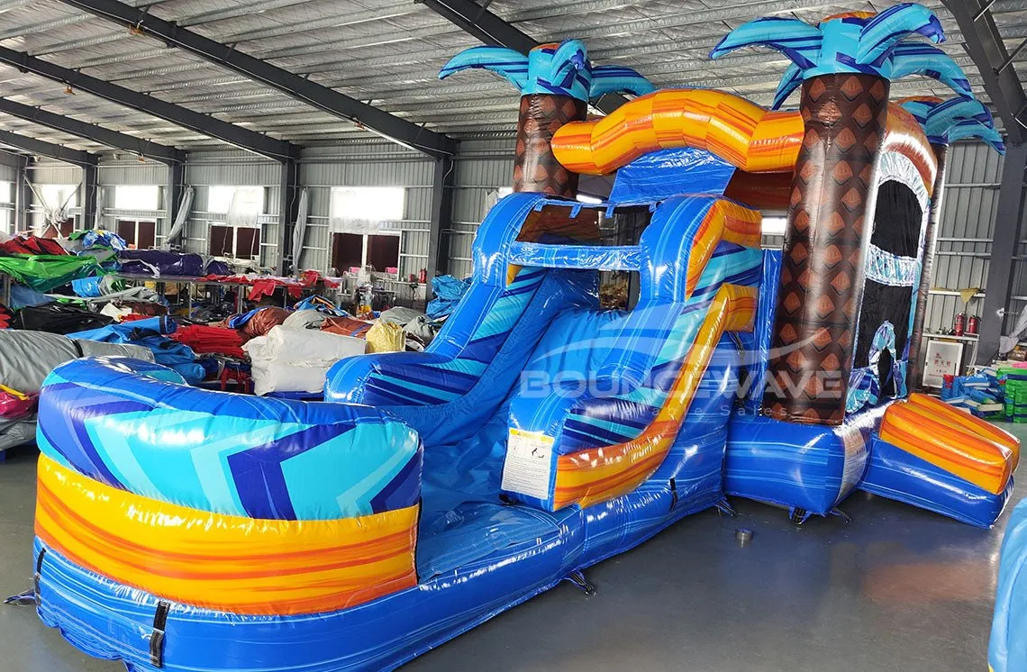 Flashpoint Falls Econo Bounce House with Slide (Wet/Dry)