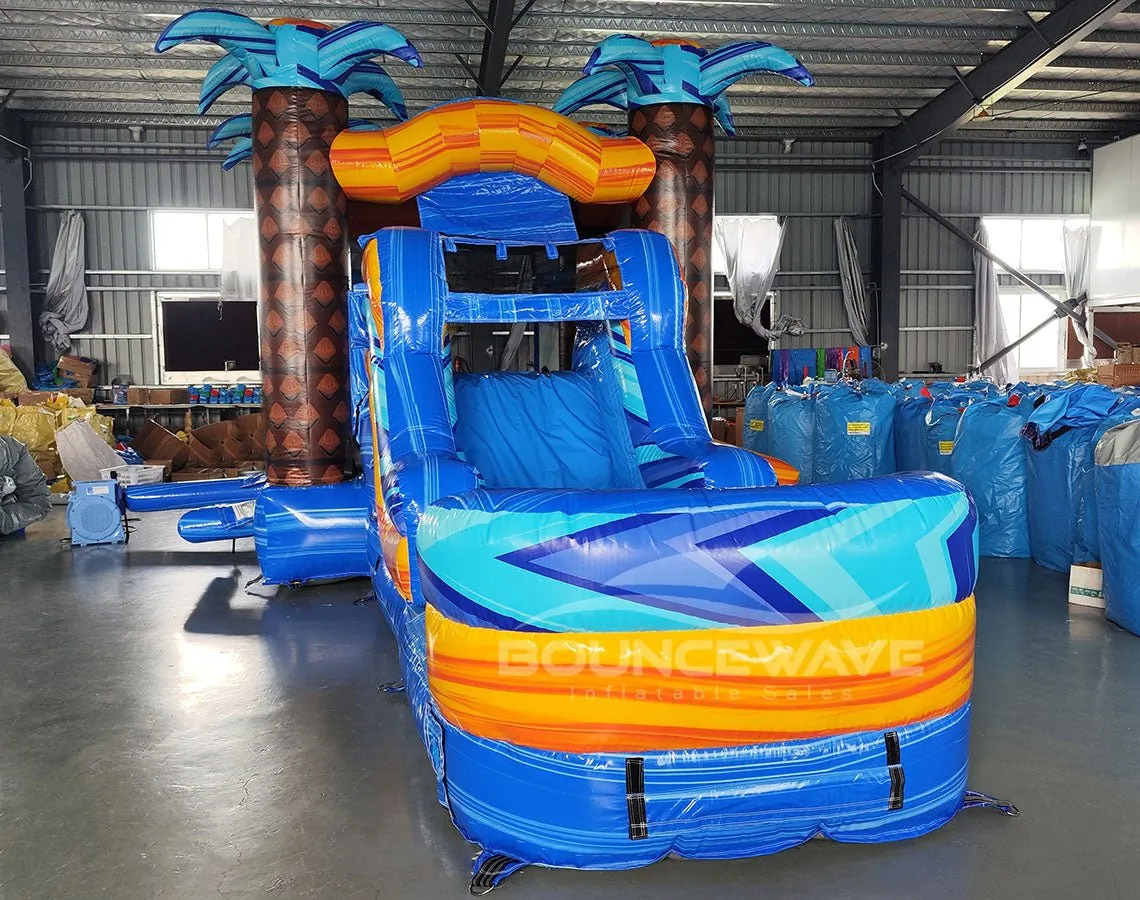 Flashpoint Falls Econo Bounce House with Slide (Wet/Dry)