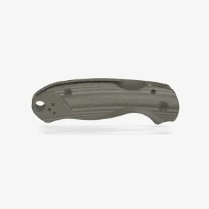 Flytanium Micarta Lotus Scales Compatible with Spyderco Para 3 EDC Folding Pocket Knife (Green Linen)