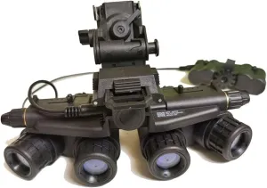 FMA Airsoft Hunting Tactical No Function GPNVG 18 Night Vision Goggles Dummy Binoculars NVG Model with L4G24 Plastic Helmet Mount Black Set
