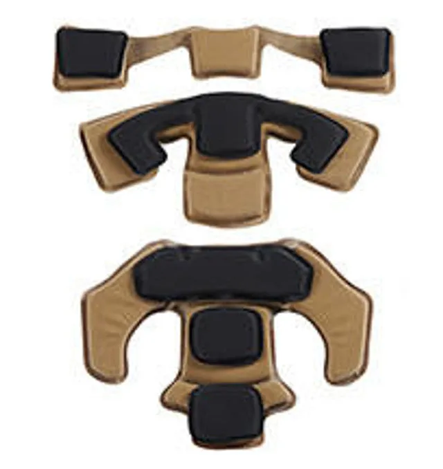 FMA Labs Helmet Memory Foam Pad Upgrade, Tan – Enhanced Comfort for Tactical Helmets Airsoft