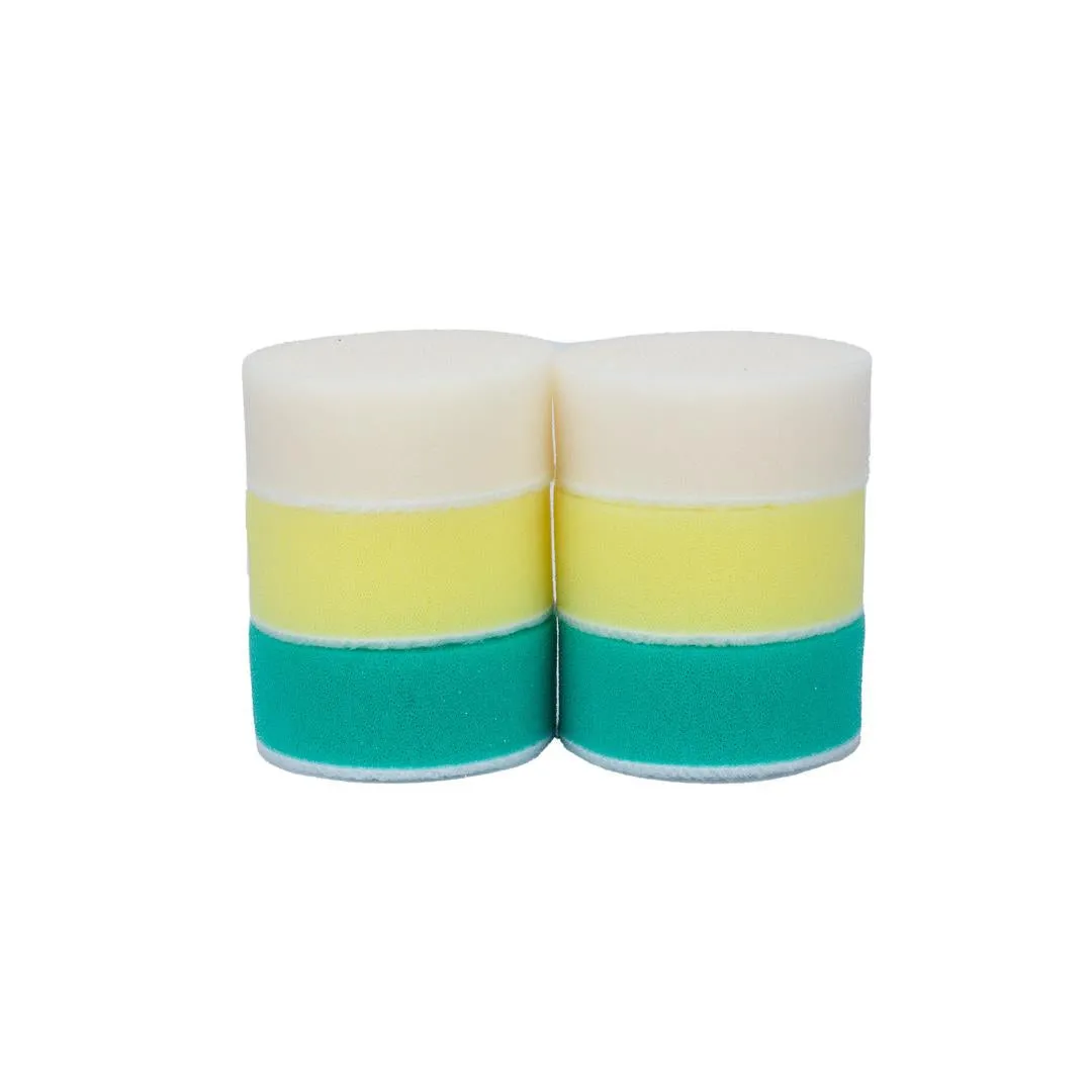 Foam Car Polishing Pads Kit - 1in, 2in, 3in (6 Pack)