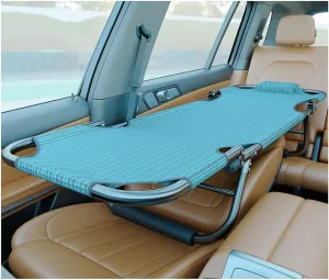 Foldable Car Mattress,Non Inflatable Travel Bed, Outdoor Camping Bed,Convenient to Carry,Suitable for The Rear Seat of Most Cars (Color : Blue, Size : 163x56)