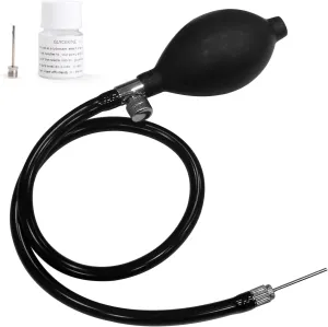 Football Helmet Pump Kit, Universal Helmet Inflator Hand Pump with Release Valve & Lubricant, Three Inflation Needle