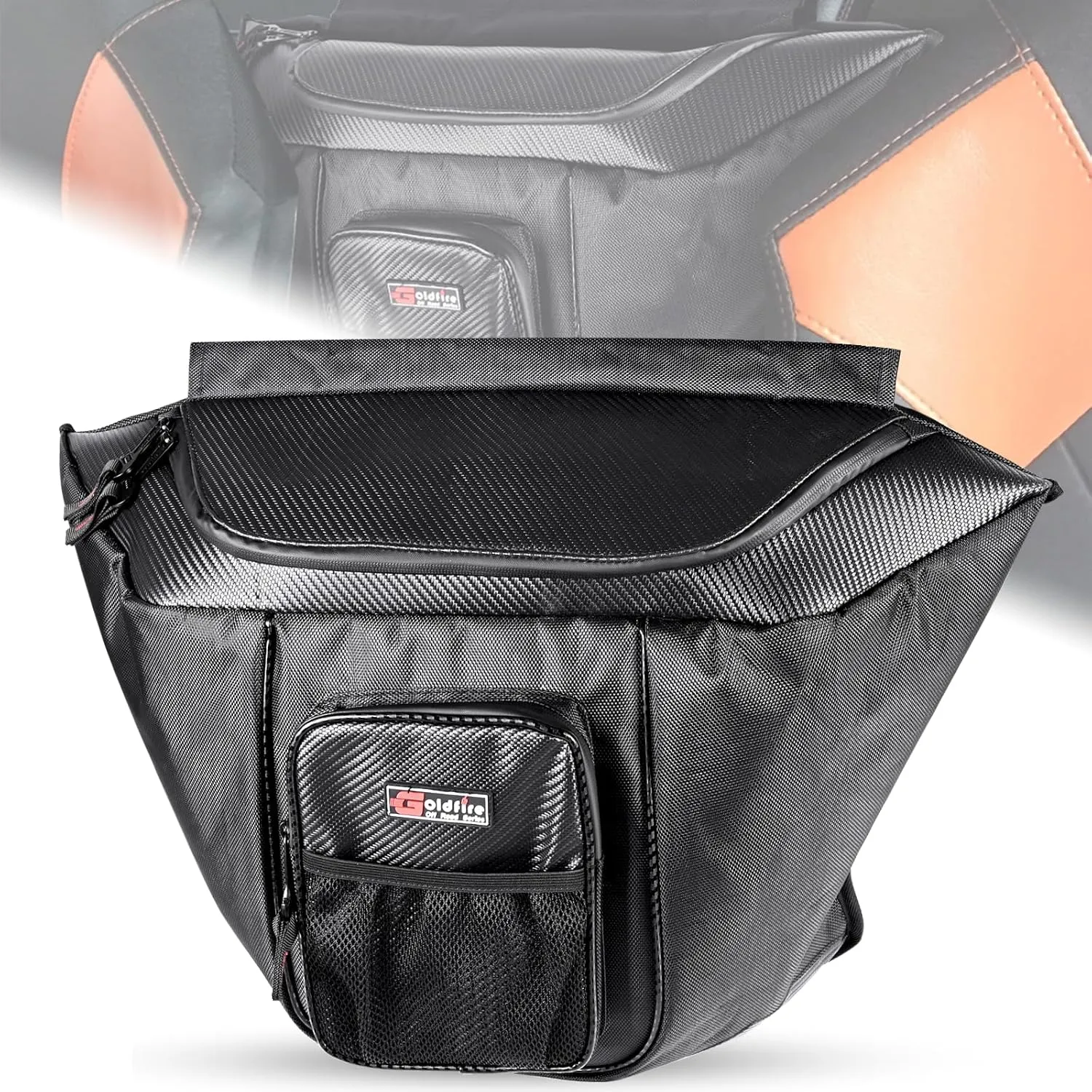 For General 1000 Storage Bag, UTV Behind Center Seat Shoulder Gear Bag For Polaris General 1000/1000-4 / XP 1000 / XP 4 1000 2016-2025 (Black)