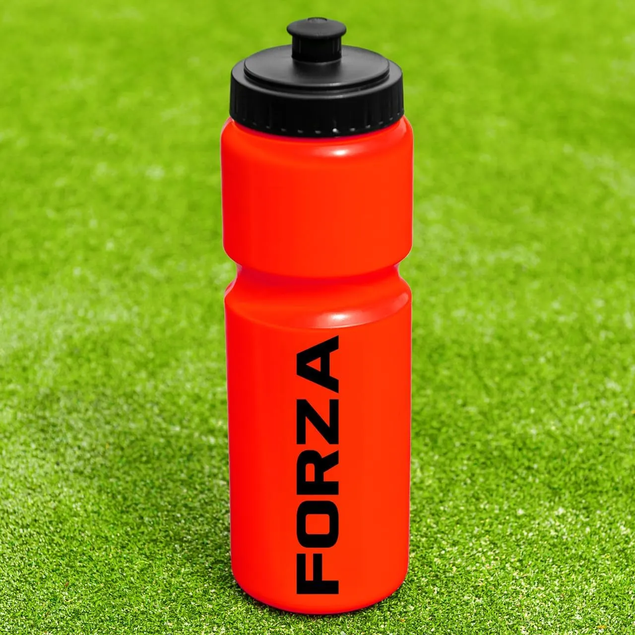 FORZA Team Sports Water Bottles | 25oz Capacity with Portable Carry Bag or Foldable Carrier - BPA-Free Plastic for Hydration on the Go (Carry Bag, Red)
