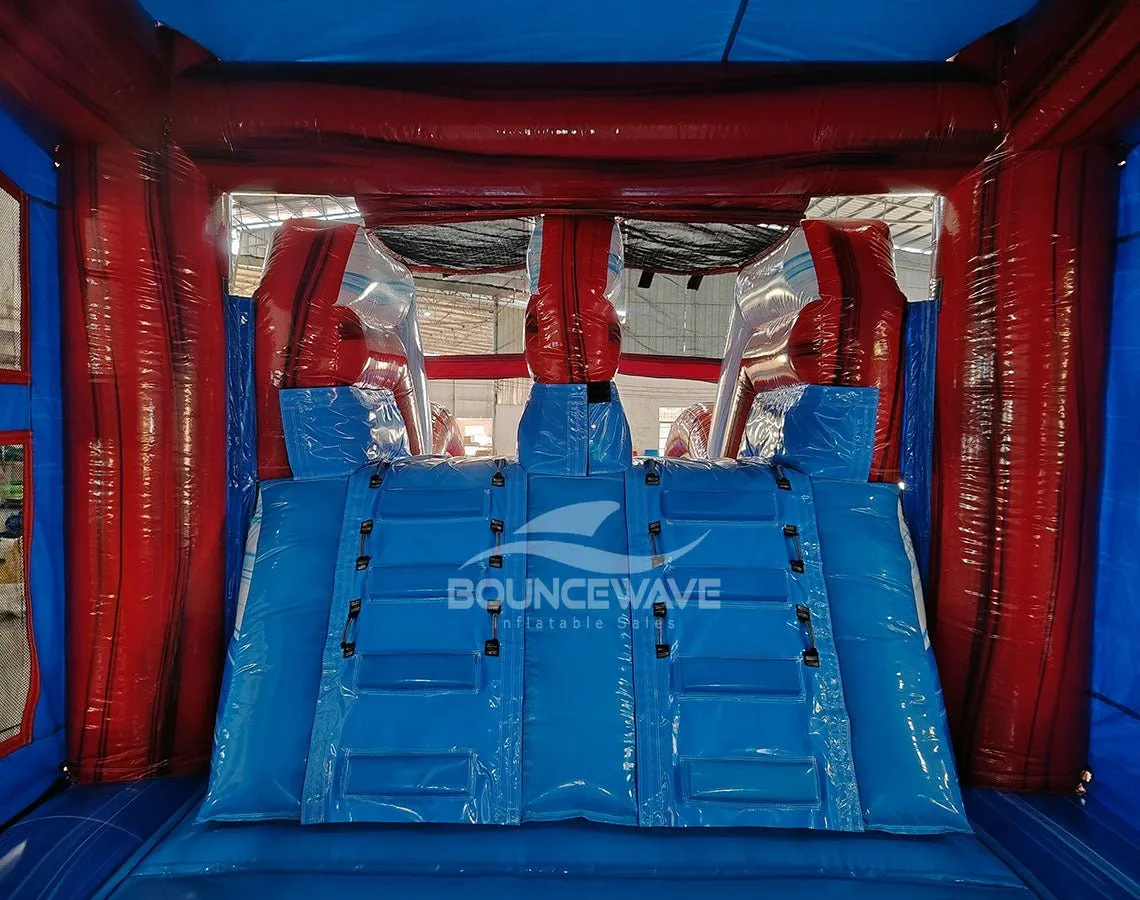 Freedom Fury Splash & Save Bounce House with Dual Lane Slide (Wet/Dry)