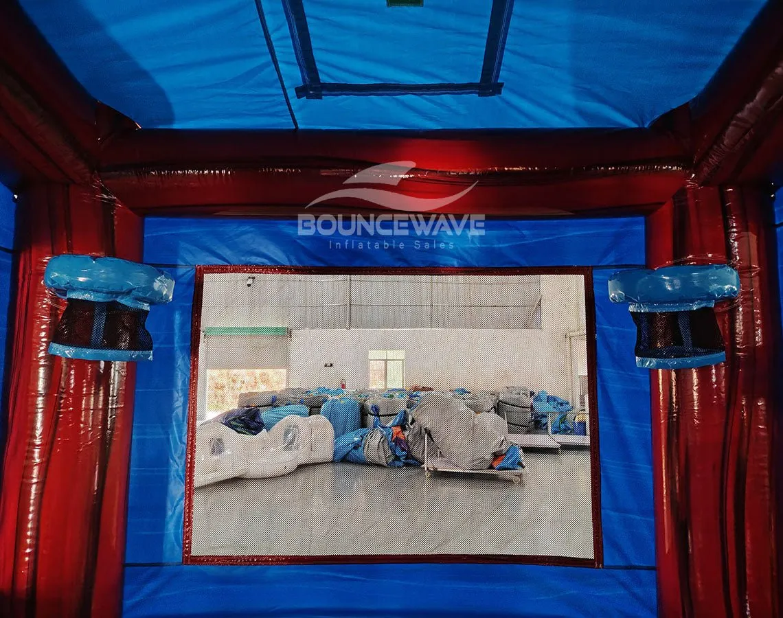 Freedom Fury Splash & Save Bounce House with Dual Lane Slide (Wet/Dry)