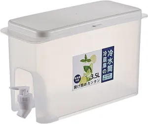 Fridge Drinks Dispenser, Water Dispenser For Fridge, Space-Saving Design with Measuring Scale for Daily Water Tracking Airtight Tap for Juices, Flavoured Waters & Cold Drinks