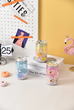 Fruit Print Can-Shaped Fancy Bottle (240ml)