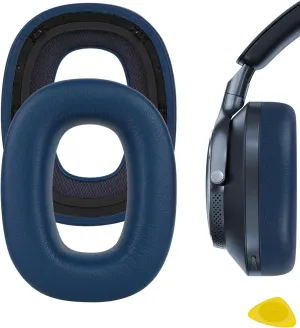 Geekria QuickFit Replacement Ear Pads for Bowers&Wilkins Px8, Px7 S2 (Do Not Fit Px7, Px7 S2e) Headphones Ear Cushions, Headset Earpads, Ear Cups Cover Repair Parts (Blue)