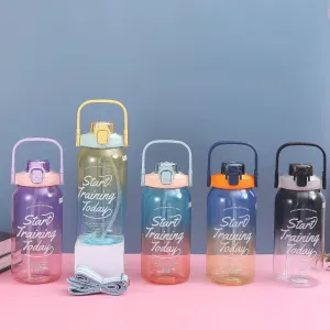 Get Ready For The Gym With Our Coolest And Stylish  2 In1 Tumbler Bottle(1500ml,,1250ml)