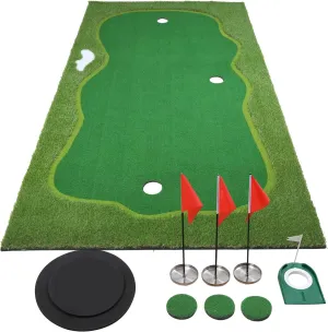 Golf Putting Green, Practice Putting Green Mat, Large Professional Golfing Training Mat for Indoor Outdoor…