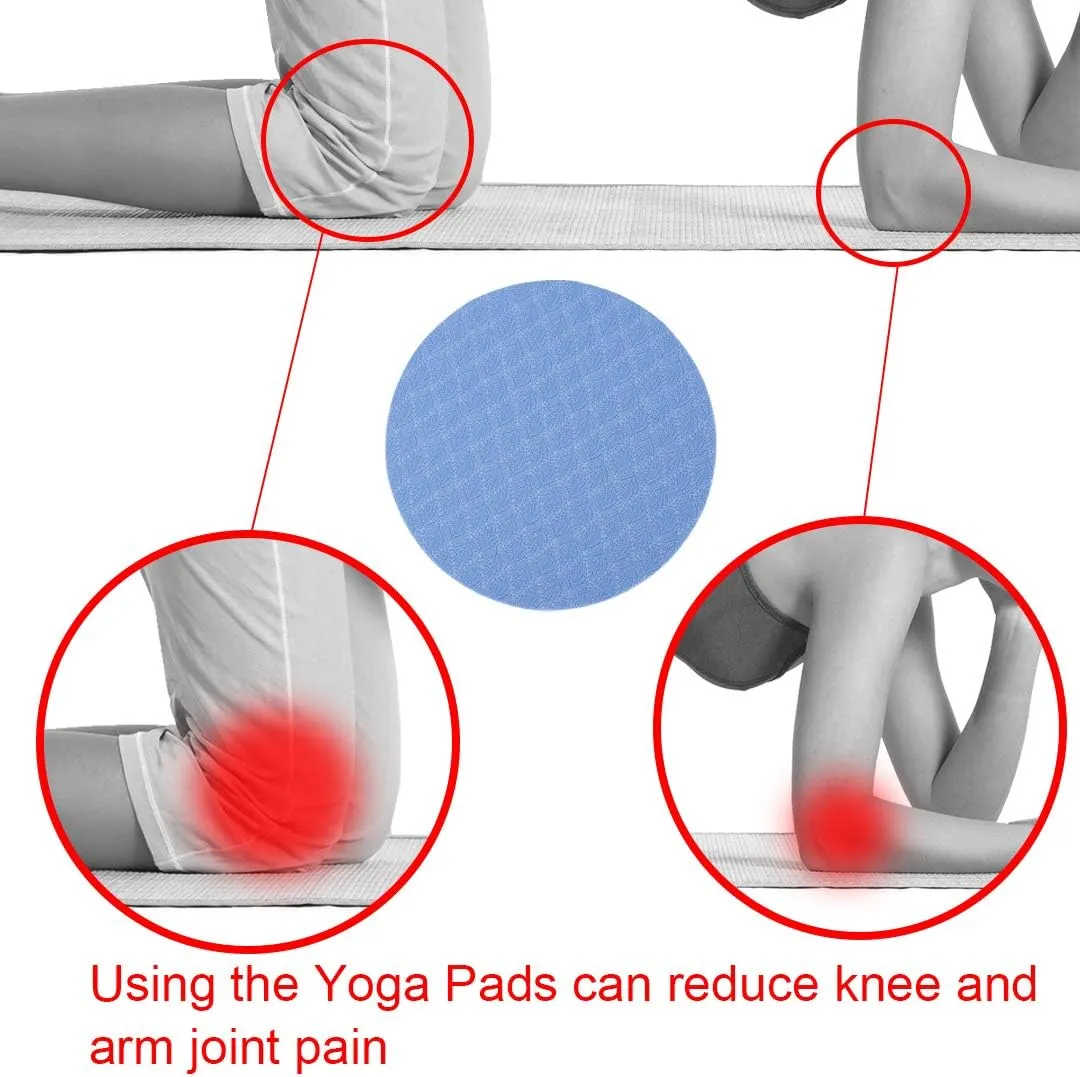 GoYonder Yoga Knee Pads 2 Pack, Yoga Knee Cushion Thick, Exercise Pads for Knees Elbows Wrist Hands Head Foam Pilates Kneeling pad