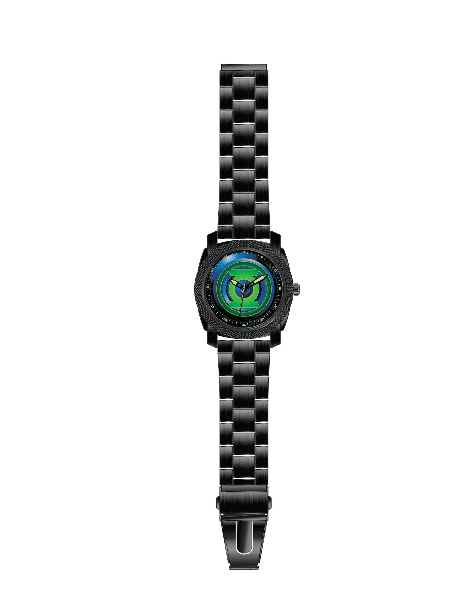 Green Lantern Mens Stainless Steel Black Watch (GLN8005)