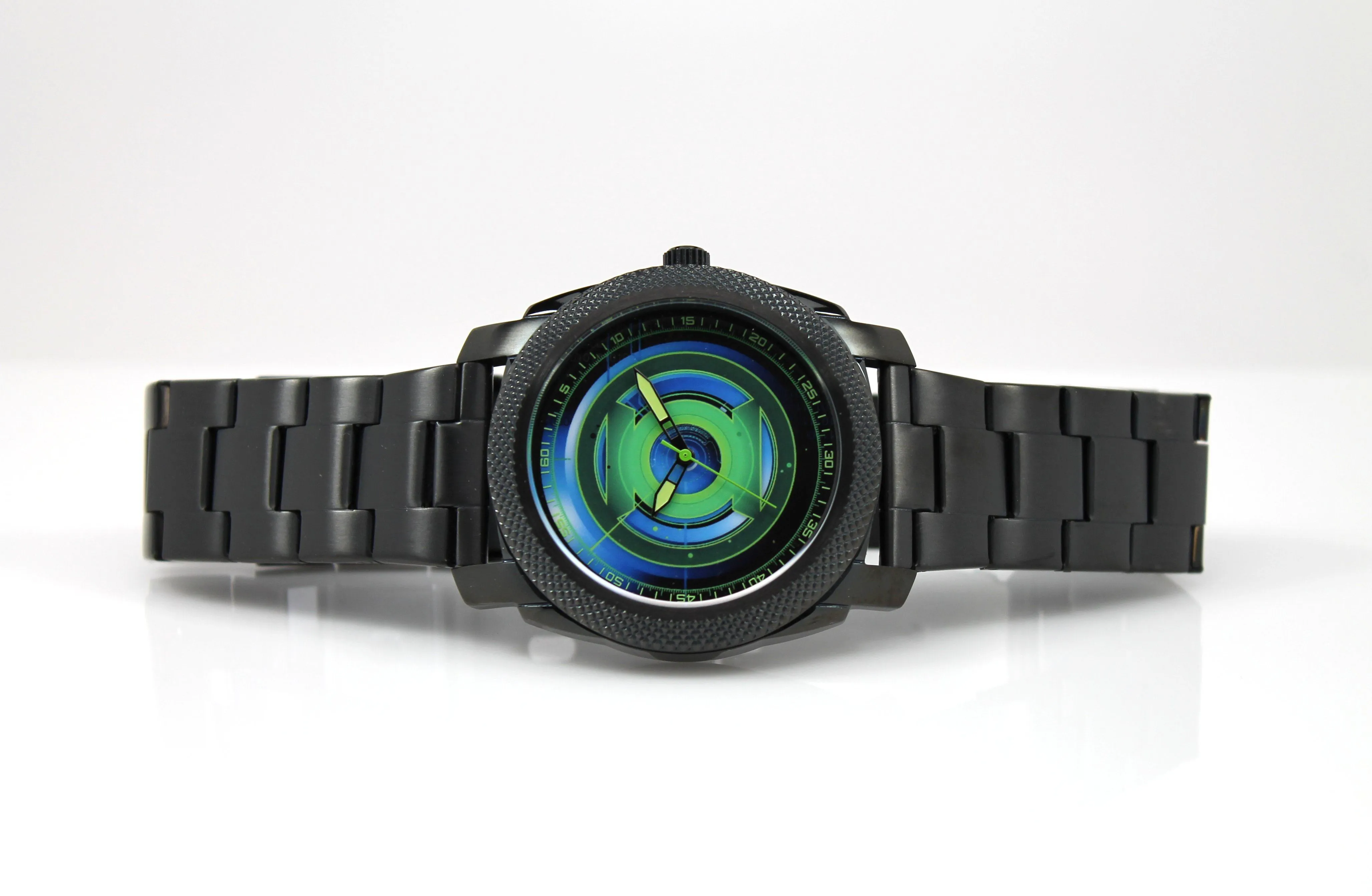 Green Lantern Mens Stainless Steel Black Watch (GLN8005)