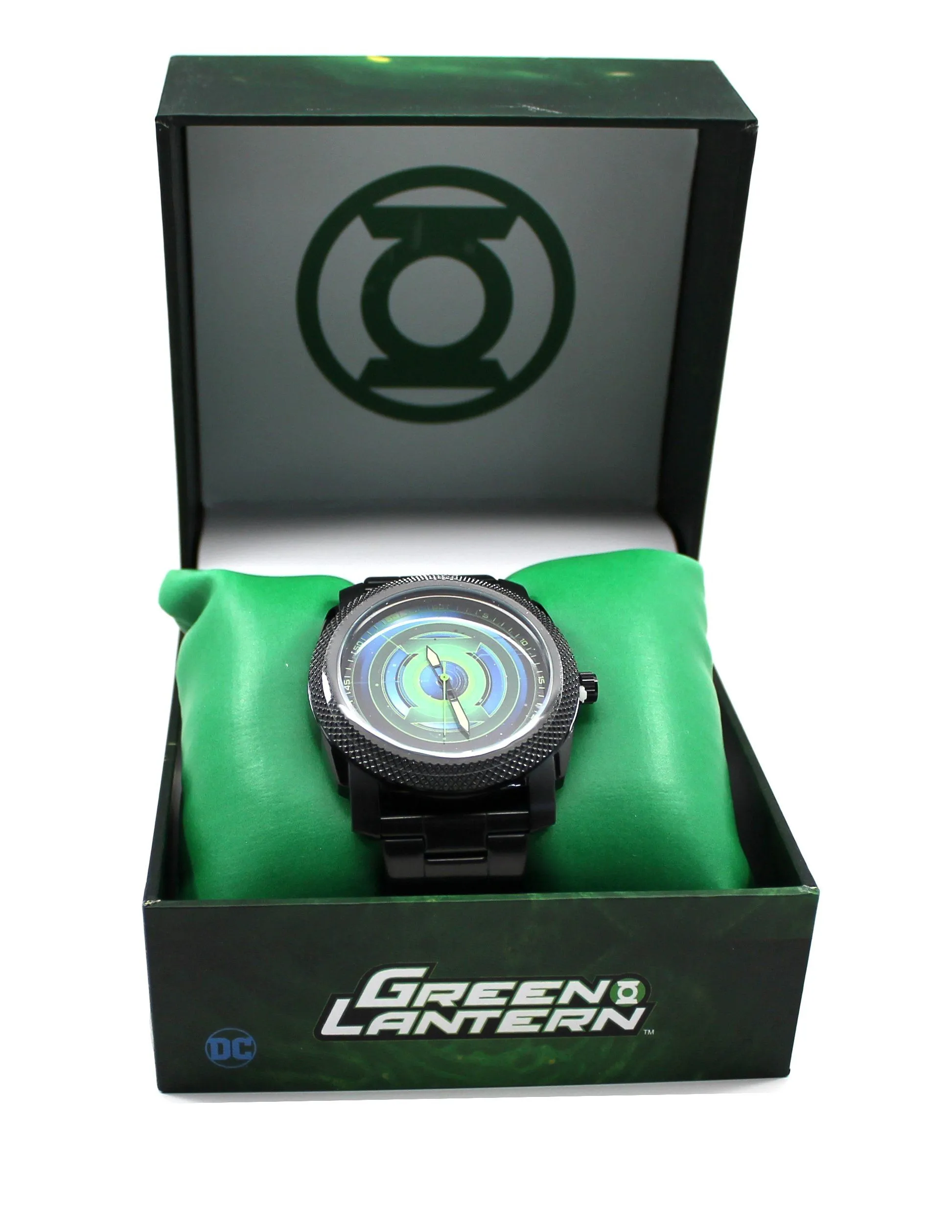 Green Lantern Mens Stainless Steel Black Watch (GLN8005)
