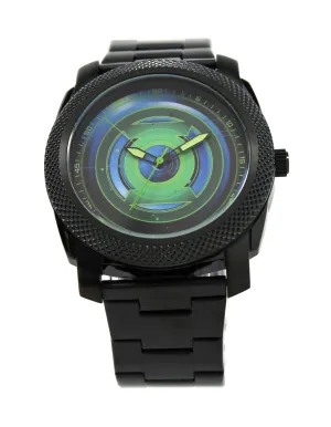 Green Lantern Mens Stainless Steel Black Watch (GLN8005)