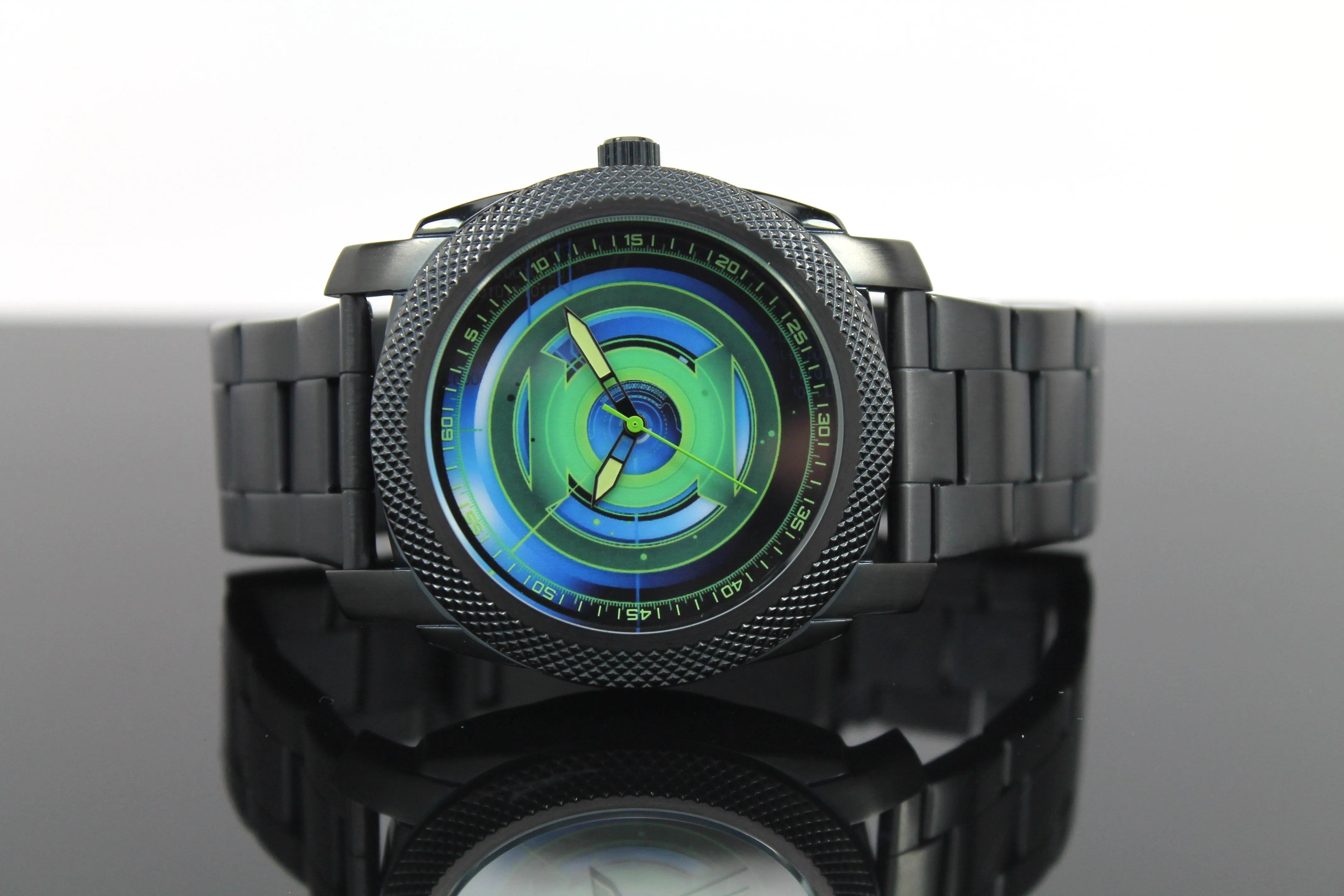 Green Lantern Mens Stainless Steel Black Watch (GLN8005)