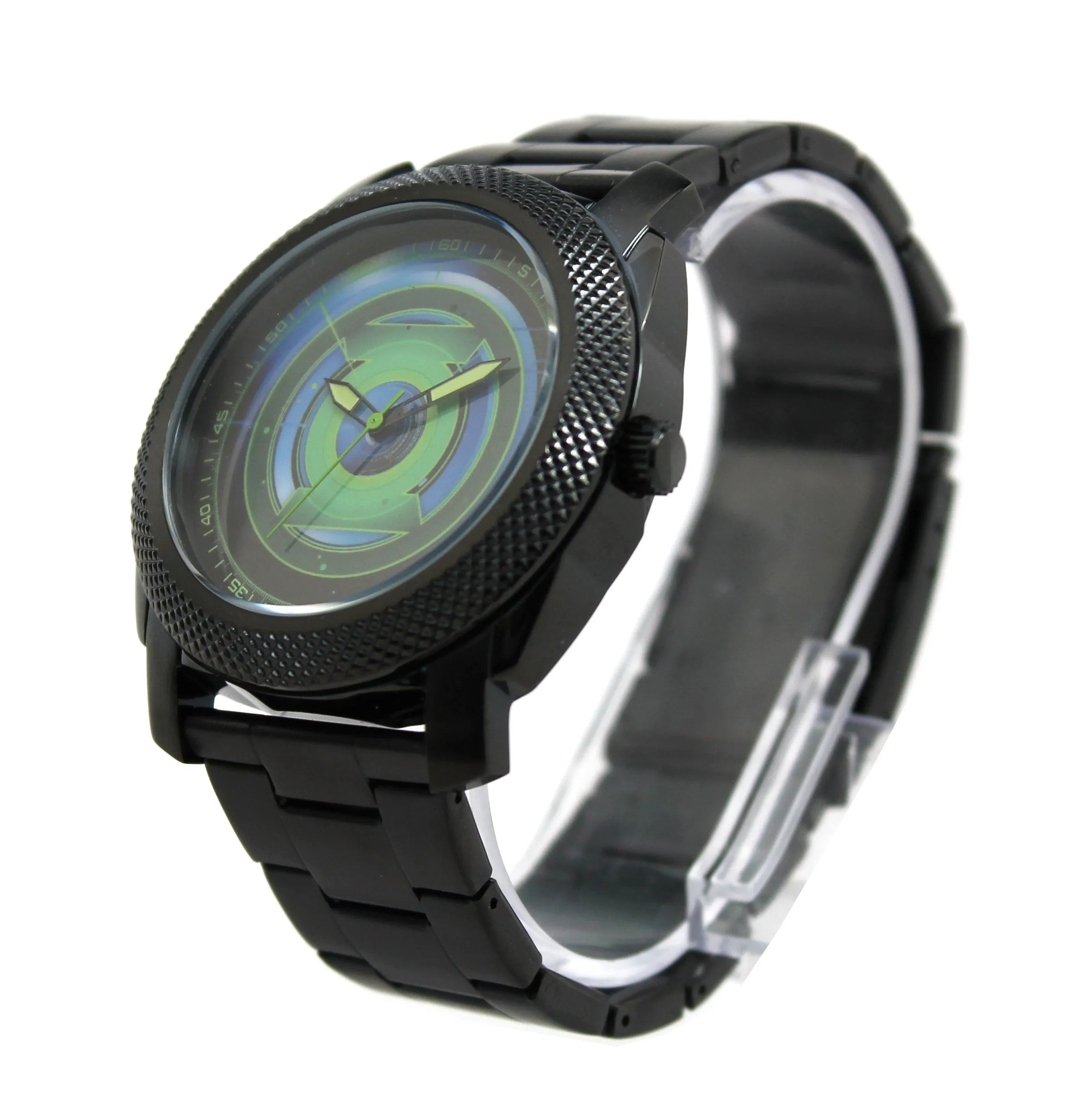 Green Lantern Mens Stainless Steel Black Watch (GLN8005)