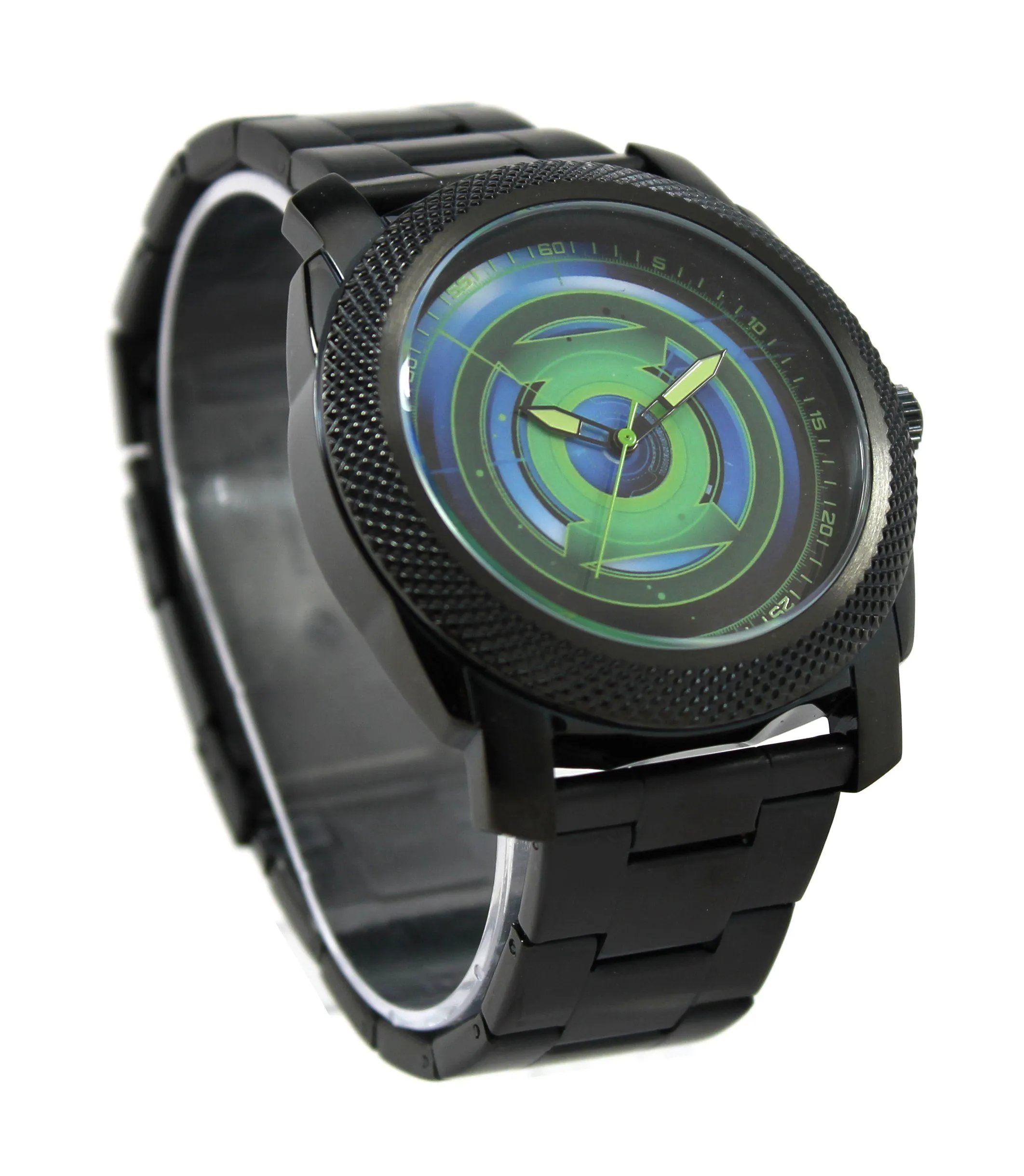 Green Lantern Mens Stainless Steel Black Watch (GLN8005)