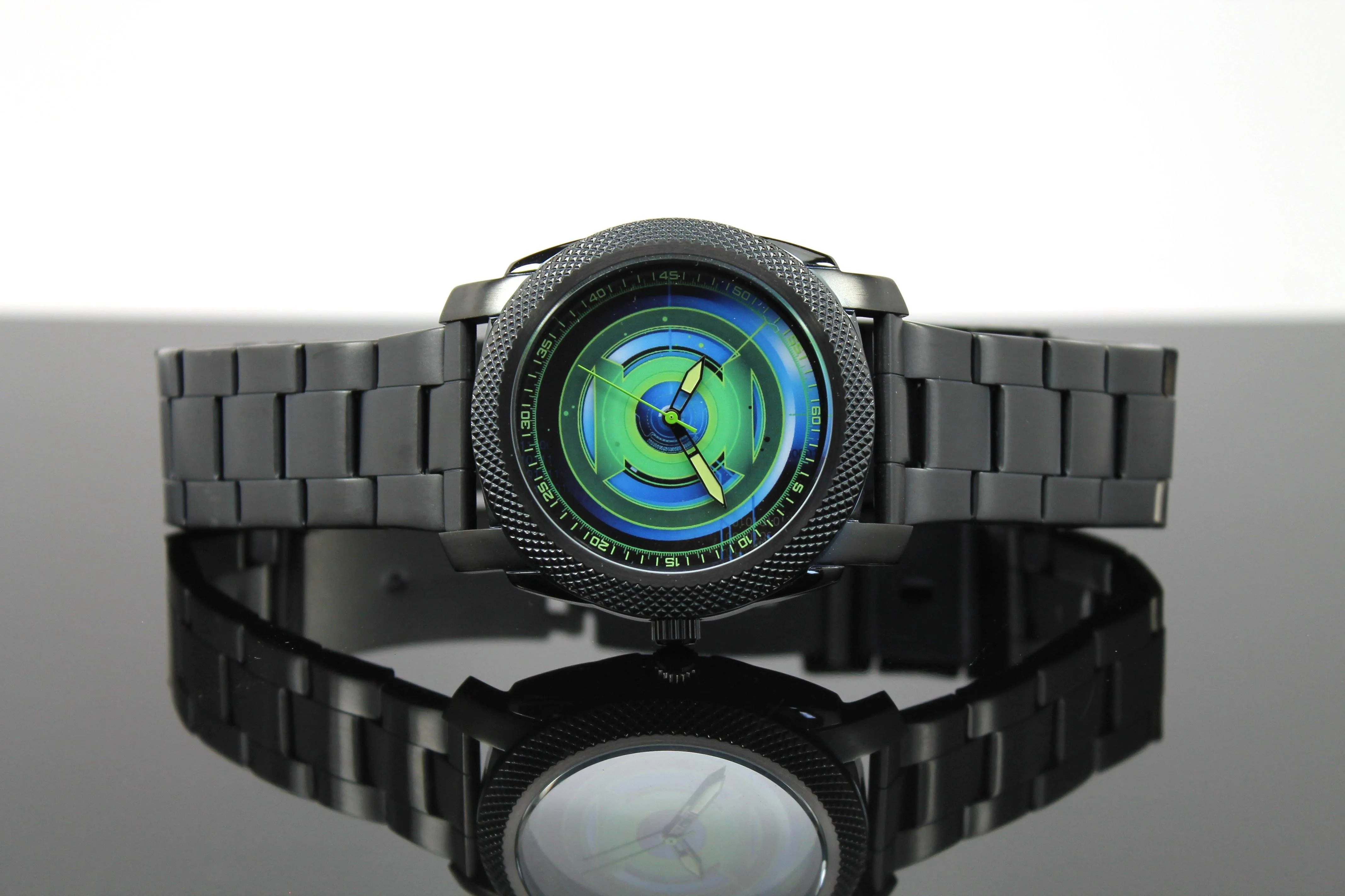 Green Lantern Mens Stainless Steel Black Watch (GLN8005)