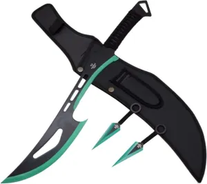 GREEN NINJA SWORD WITH KUNAI SET