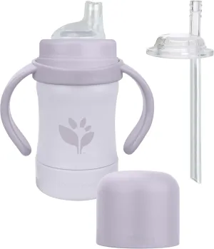 Green Sprouts® Sprout Ware® Sip & Straw 6oz., 6mo , Plant-plastic, Platinum-cured Silicone, Dishwasher Safe, Grows with Baby, Tested for Hormones