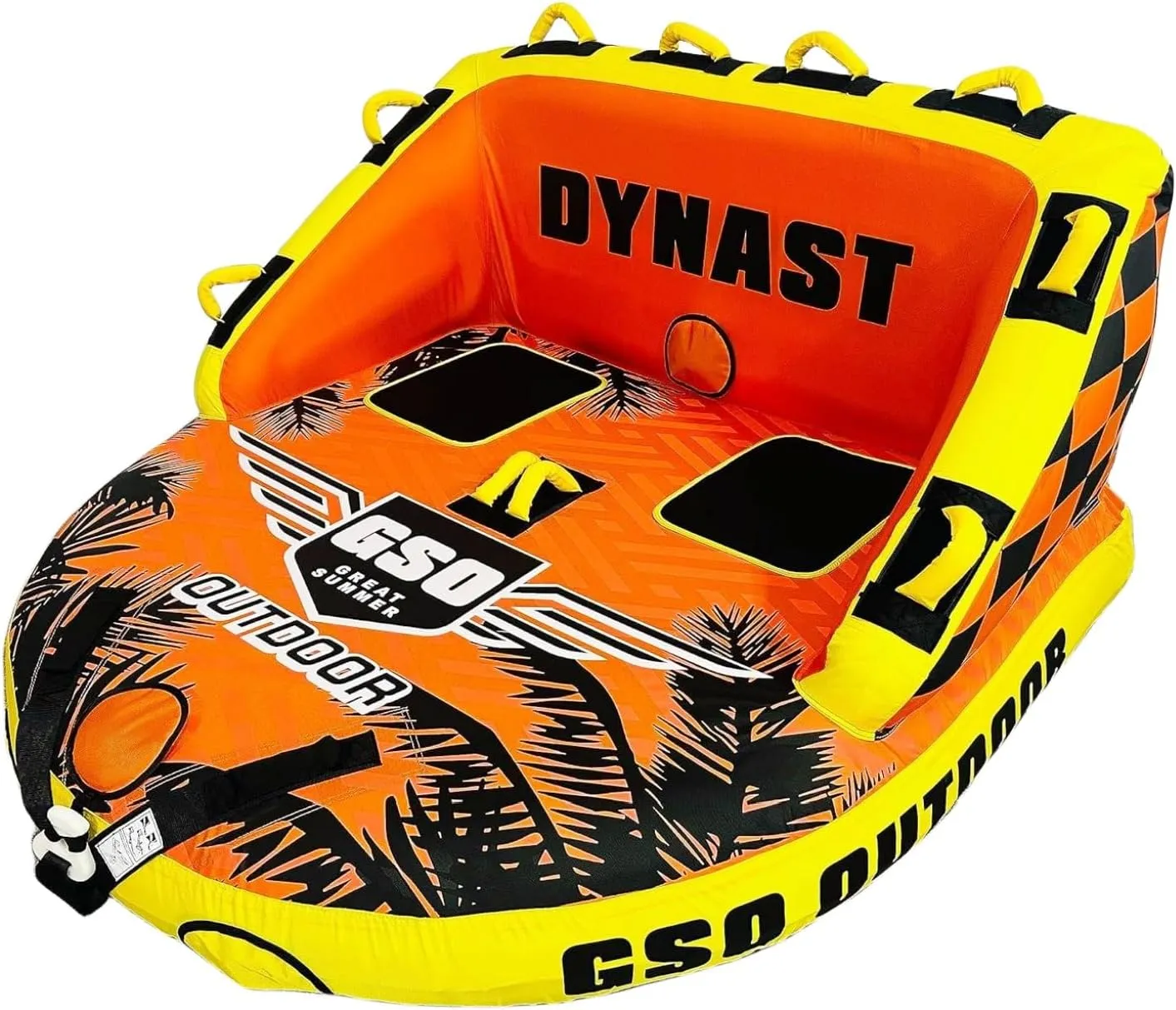 GSO Big Water Sport Towable Tube for Boating, Pull Behind Flying Tube for Boat Inflatable, with Dual Tow Points, Towable Water Pad, Enhanced Durability for Boating Tubes