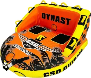 GSO Big Water Sport Towable Tube for Boating, Pull Behind Flying Tube for Boat Inflatable, with Dual Tow Points, Towable Water Pad, Enhanced Durability for Boating Tubes