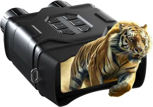 GTHUNDER 4K UHD Night Vision Goggles - Rechargeable 4" TFT Screen Night Vision with 32GB Memory Card for Photos and Videos