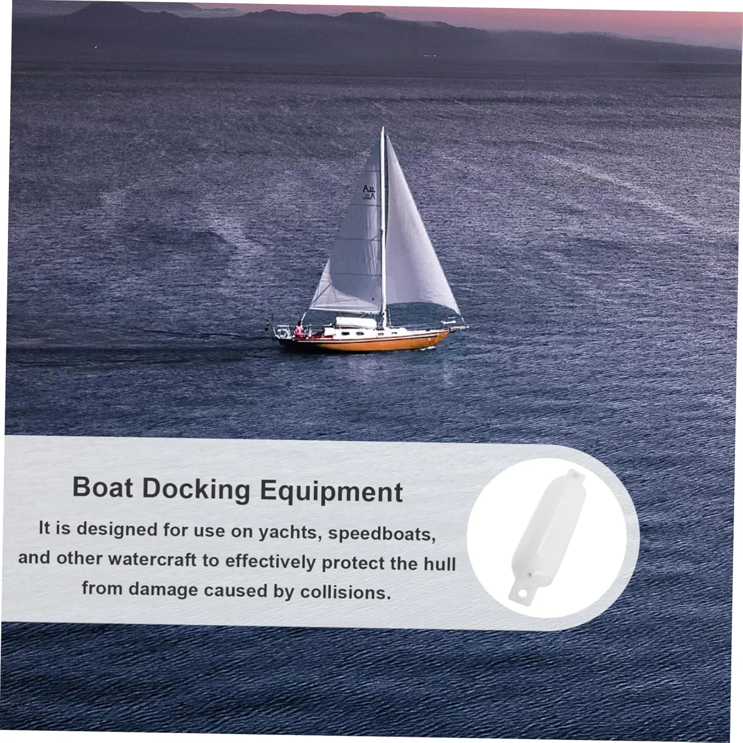 Happyyami Yacht Anti-Collision Fender Boat Bumpers Yacht Protective Ball Boat Docking Ball Yacht Docking Protector