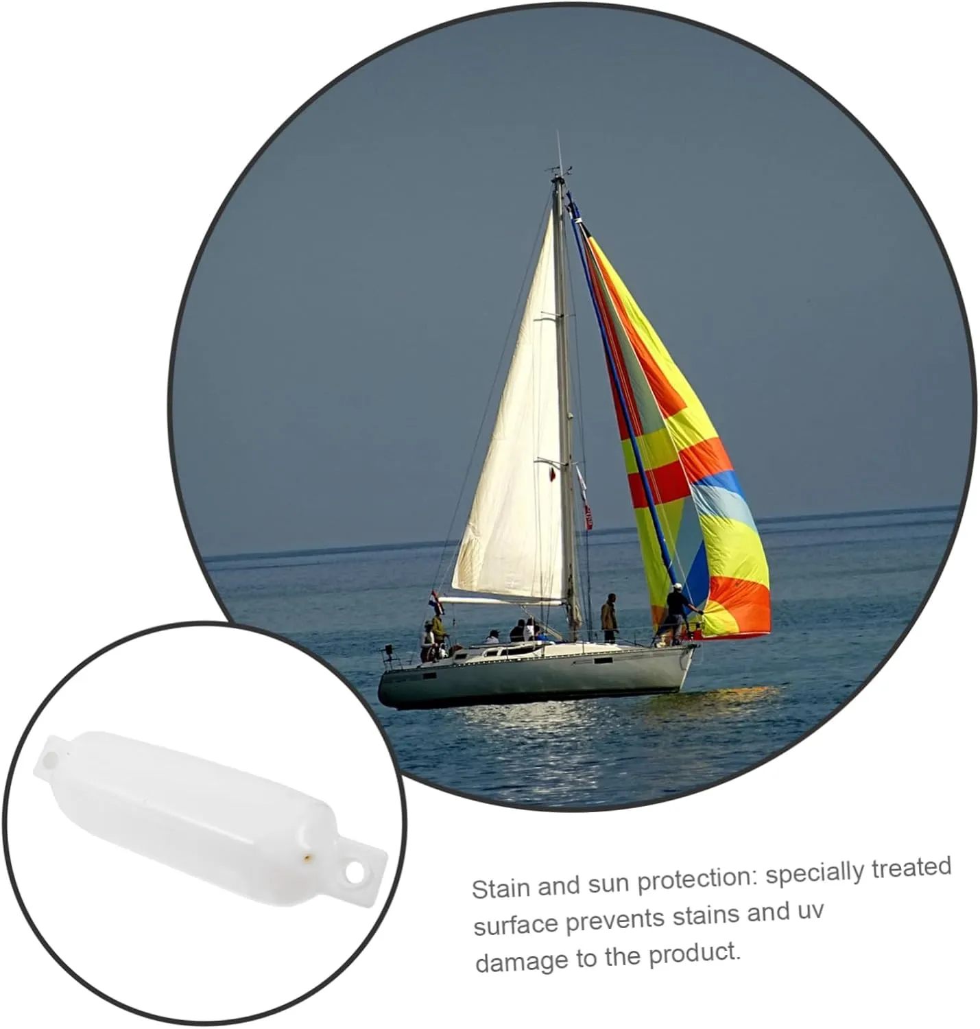 Happyyami Yacht Anti-Collision Fender Boat Bumpers Yacht Protective Ball Boat Docking Ball Yacht Docking Protector
