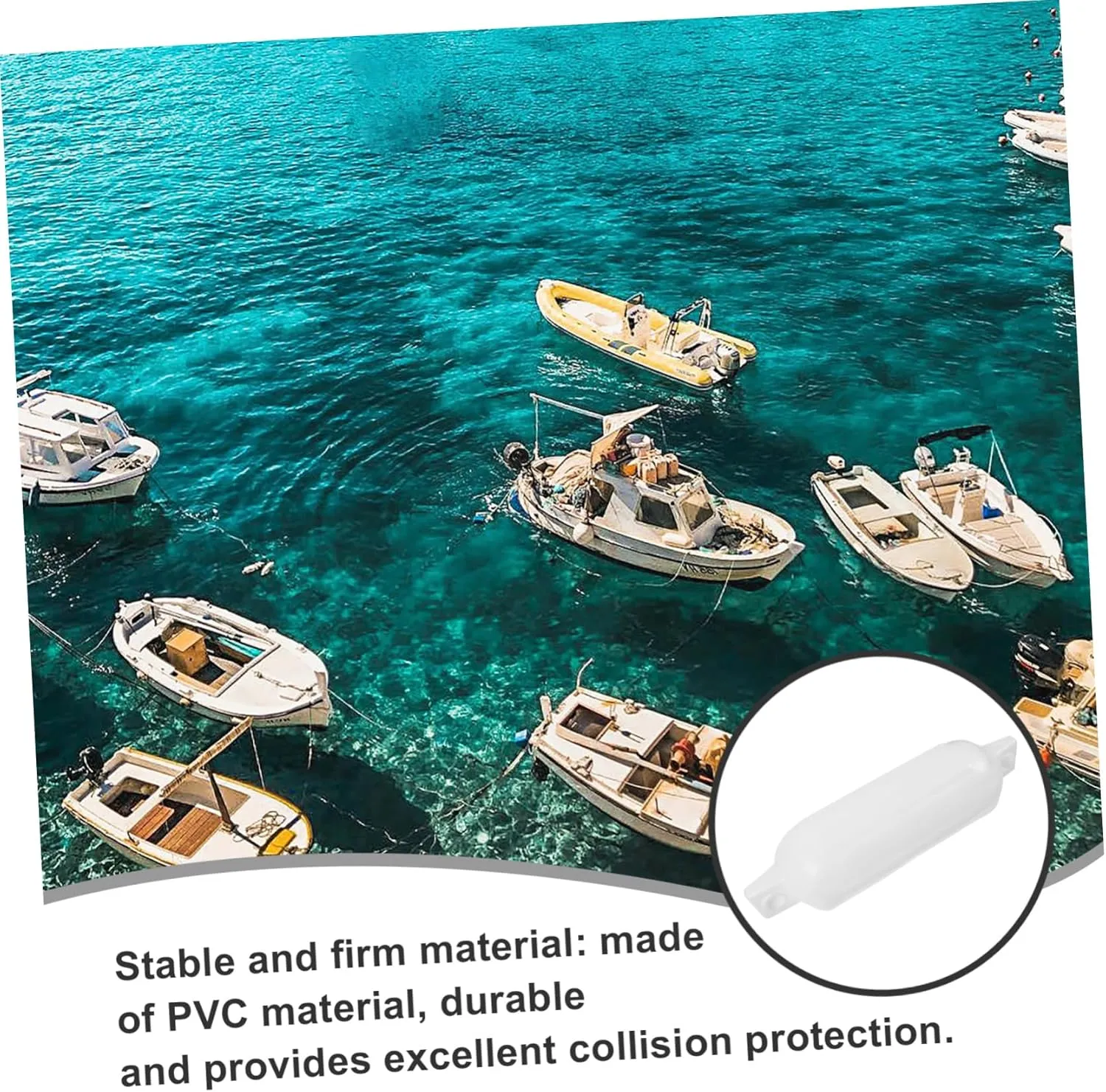 Happyyami Yacht Anti-Collision Fender Boat Bumpers Yacht Protective Ball Boat Docking Ball Yacht Docking Protector