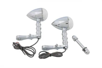 HARLEY LED Bullet Turn Signal Set with Headlamp Mount fits 0-  Custom, application