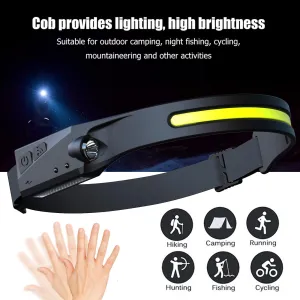 Headlamp Headlight International shipping Perspectives USB Light Waterproof With Riding Rechargeable Hunting All Induction Specially designed LED Camping Flashlight COB