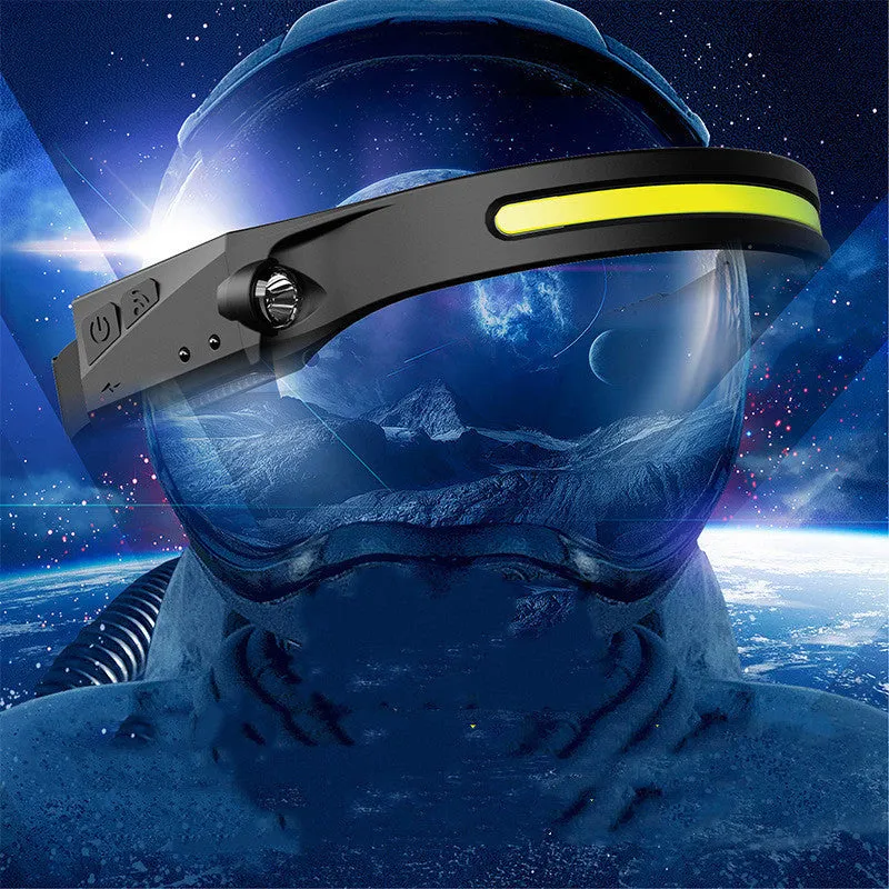 Headlamp Headlight International shipping Perspectives USB Light Waterproof With Riding Rechargeable Hunting All Induction Specially designed LED Camping Flashlight COB