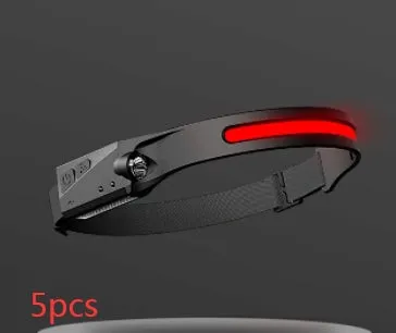 Headlamp Headlight International shipping Perspectives USB Light Waterproof With Riding Rechargeable Hunting All Induction Specially designed LED Camping Flashlight COB