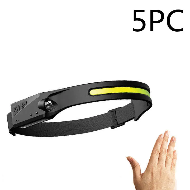 Headlamp Headlight International shipping Perspectives USB Light Waterproof With Riding Rechargeable Hunting All Induction Specially designed LED Camping Flashlight COB