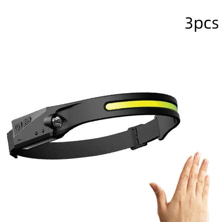 Headlamp Headlight International shipping Perspectives USB Light Waterproof With Riding Rechargeable Hunting All Induction Specially designed LED Camping Flashlight COB