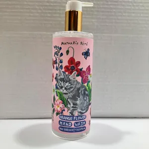 Heathcote & Ivory Nathalie Lete Forest Folk Cat Orange Flower Hand Wash 16.9oz