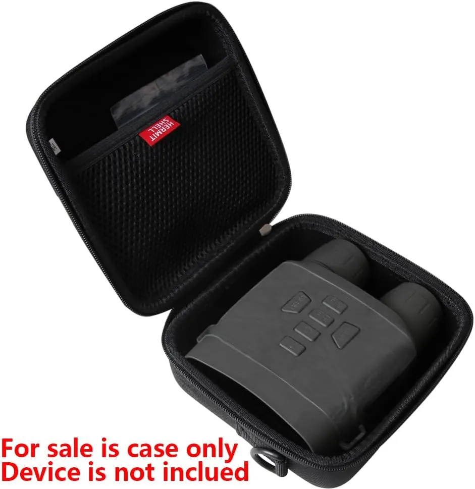 Hermitshell Hard Travel Case for Night Vision Goggles Binoculars -Fits HEXEUM/Anyork/Vtiisamao (Black)