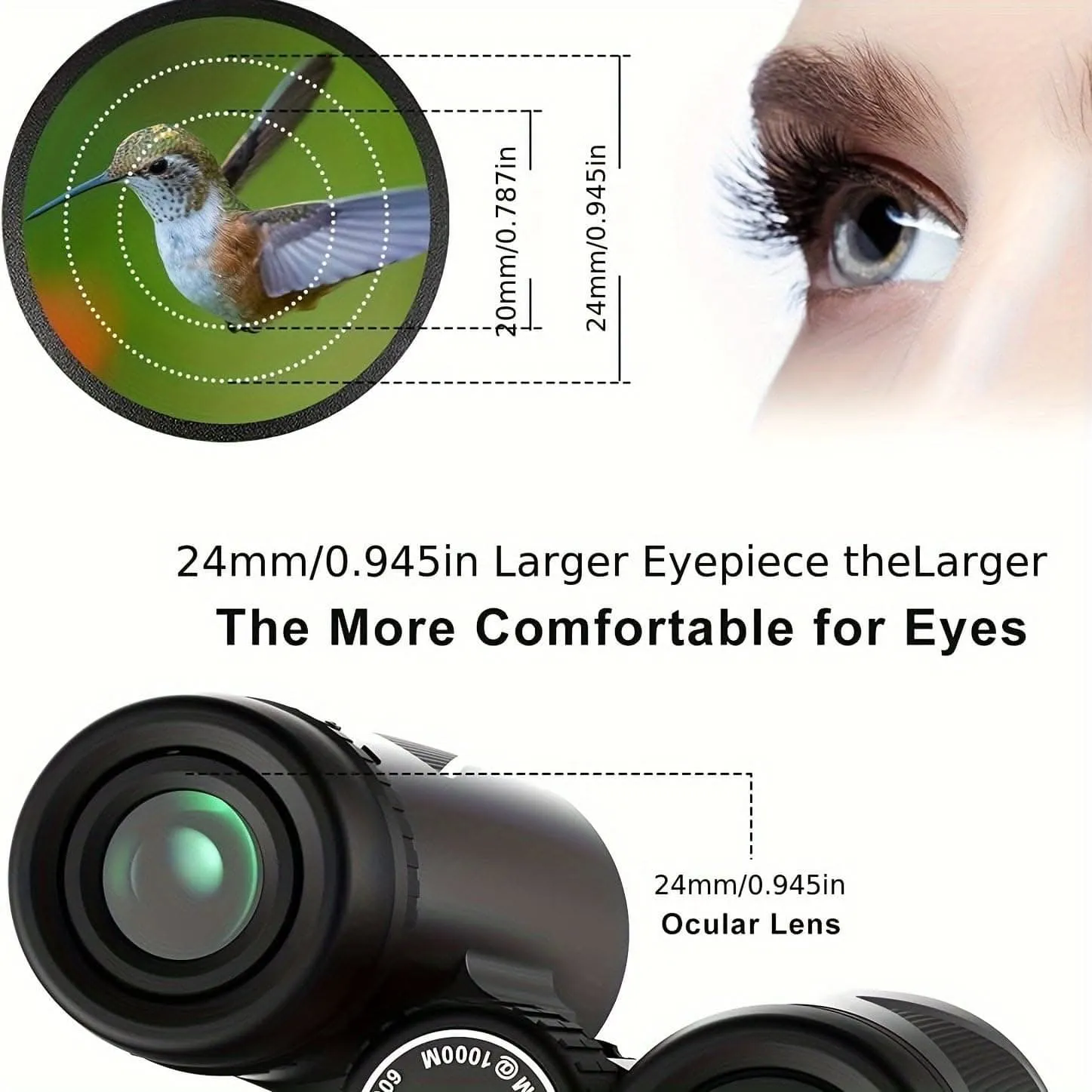 High-Power 112x42 Binoculars – Waterproof Compact Night Vision