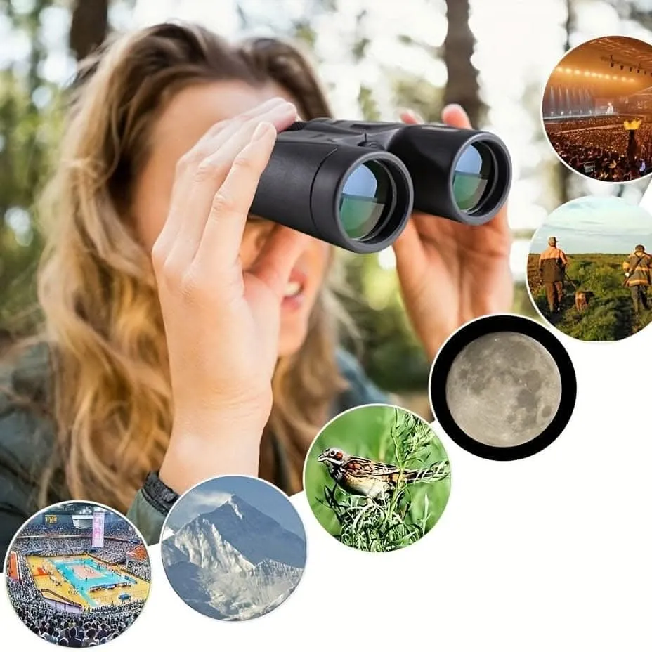 High-Power 112x42 Binoculars – Waterproof Compact Night Vision
