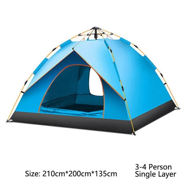 Hiking Camping Backpacking 3-4 Layer Tent Tent, Instant Family Top-choice Tent Setup Person Automatic Client-approved Double Travel Protable for