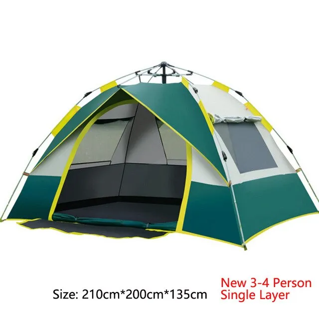 Hiking Camping Backpacking 3-4 Layer Tent Tent, Instant Family Top-choice Tent Setup Person Automatic Client-approved Double Travel Protable for