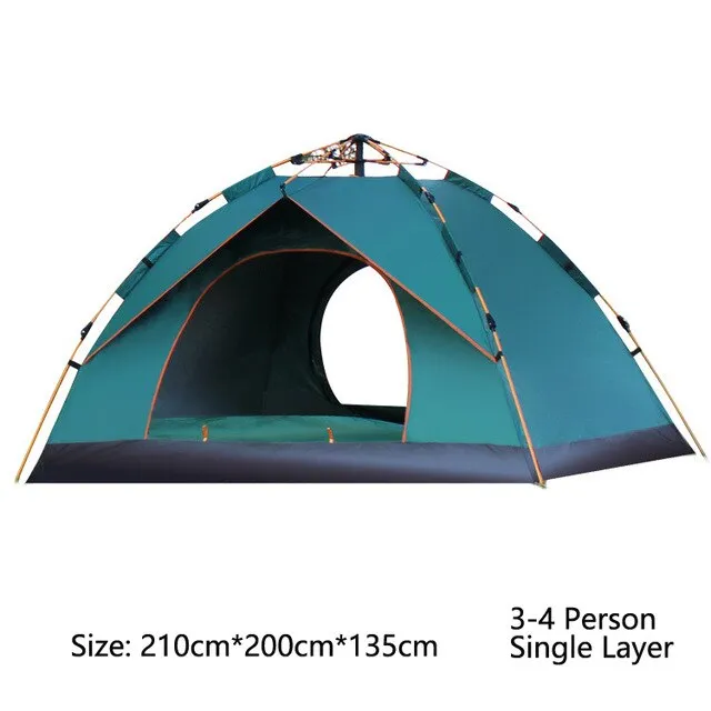Hiking Camping Backpacking 3-4 Layer Tent Tent, Instant Family Top-choice Tent Setup Person Automatic Client-approved Double Travel Protable for