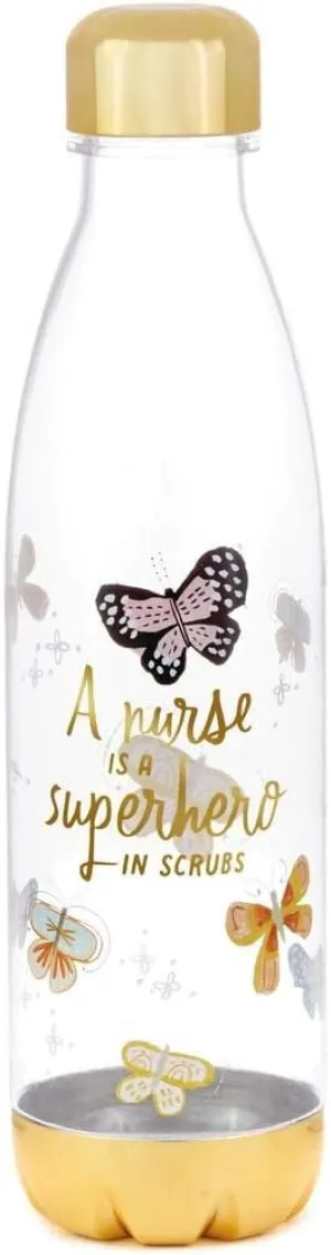 HMK Nurse Superhero Plastic Water Bottle